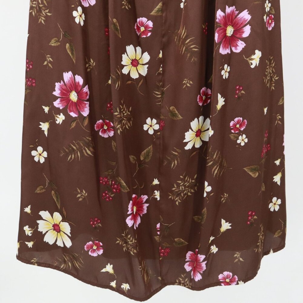 Old Navy Slip Dress Women M Brown Bloomcore Feminine Cottagecore Girly Y2K Style - Picture 14 of 16